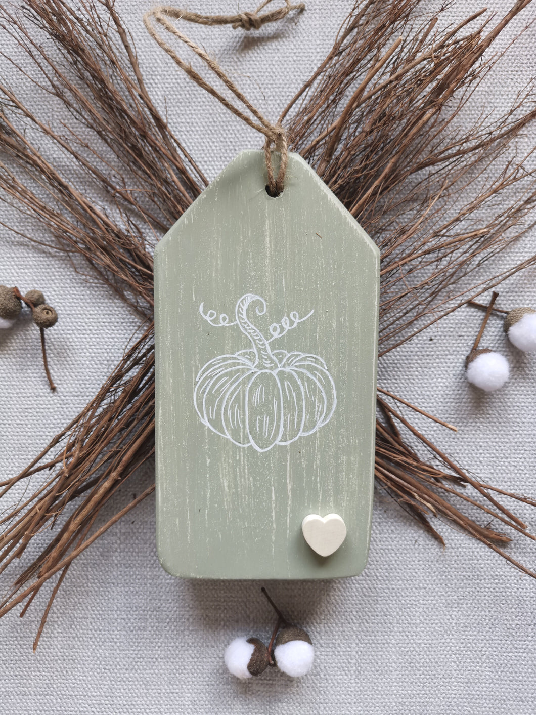 Large Wooden Hanging Tag