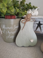Load image into Gallery viewer, Tall Freestanding Wooden Pumpkin
