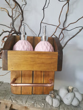 Load image into Gallery viewer, Wall Mounted Soap Dispenser holder with towel rail

