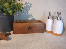 Load image into Gallery viewer, Soap Dispenser and wooden holder
