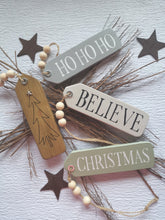 Load image into Gallery viewer, Slim Wooden Christmas Hanging Tags
