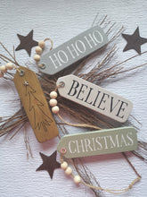 Load image into Gallery viewer, ⭐ SPECIAL OFFER (Set of 3) Slim Wooden Christmas Hanging Tags
