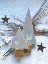 Load image into Gallery viewer, Pair of Wooden Christmas Trees
