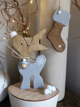 Load image into Gallery viewer, Reindeer Christmas Decoration, wooden Christmas gift, Christmas decor,Hygge home,
