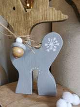 Load image into Gallery viewer, Reindeer Christmas Decoration, wooden Christmas gift, Christmas decor,Hygge home,
