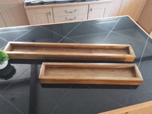Load image into Gallery viewer, Low Wooden tray , table centerpiece
