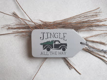 Load image into Gallery viewer, Large Grey Wooden Christmas Tag
