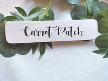 Load image into Gallery viewer, Rustic wooden Carrot Patch sign, Spring decor Farmhouse Country kitchen, Easter decoration
