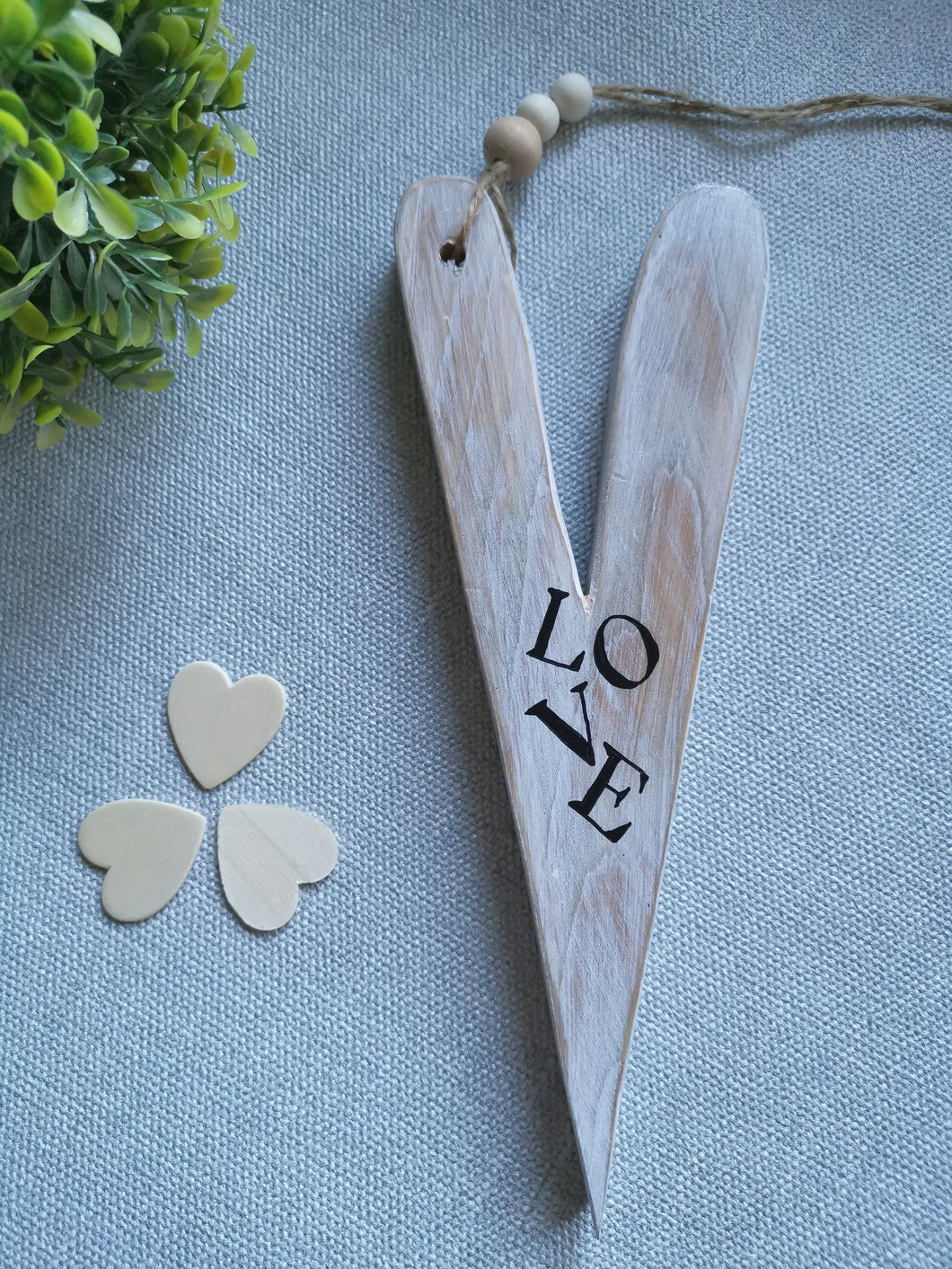 Wooden Heart - Love Lettering