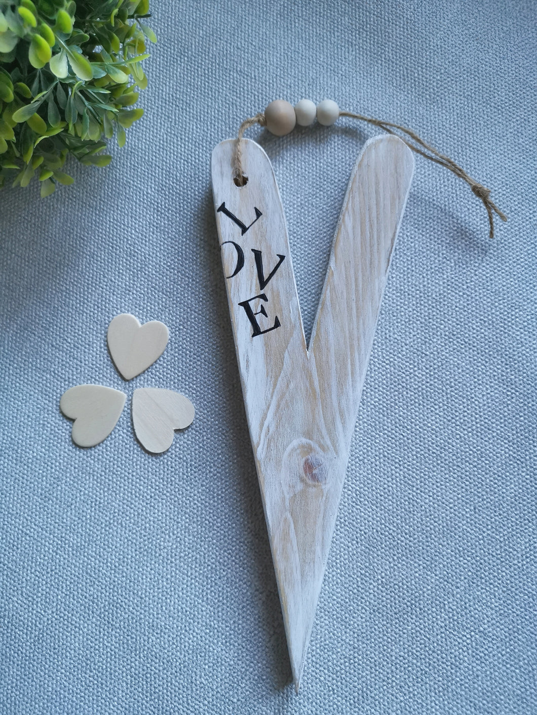 Wooden Heart - Love Lettering