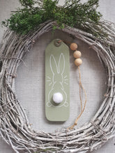Load image into Gallery viewer, Slim Wooden Spring Hanging Tags - Pale Olive
