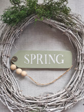 Load image into Gallery viewer, Slim Wooden Spring Hanging Tags - Pale Olive
