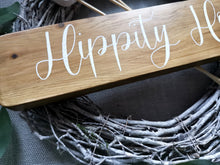 Load image into Gallery viewer, Wooden Freestanding Spring Sign - Hippity Hop
