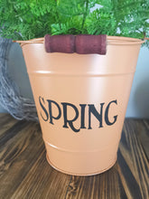 Load image into Gallery viewer, Metal bucket - Spring (3 colours available)

