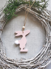 Load image into Gallery viewer, Hanging wooden Bunny
