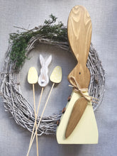 Load image into Gallery viewer, Wooden Rabbit - two tone
