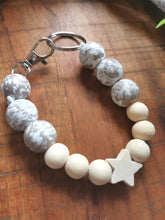 Load image into Gallery viewer, Teachers Gift, burlap bag with beaded keychain
