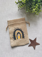 Load image into Gallery viewer, Teachers Gift, burlap bag with beaded keychain
