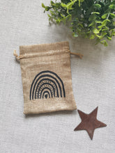 Load image into Gallery viewer, Teachers Gift, burlap bag with beaded keychain
