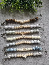 Load image into Gallery viewer, Teachers Gift, burlap bag with beaded keychain
