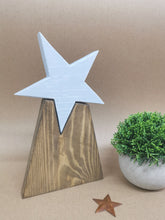 Load image into Gallery viewer, Star on wooden base
