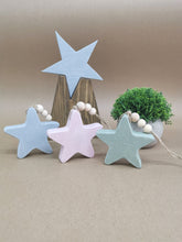 Load image into Gallery viewer, Wooden Star with beads
