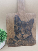 Load image into Gallery viewer, Wooden Board with Cat Sketch
