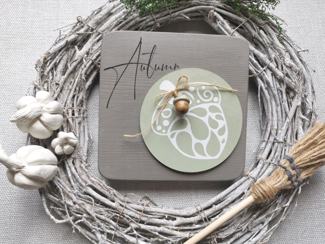 Wooden Autumn Sign
