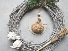 Load image into Gallery viewer, Hanging Pumpkin decoration - Neutrals
