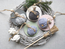 Load image into Gallery viewer, Hanging Pumpkin decoration - Greys
