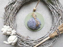 Load image into Gallery viewer, Hanging Pumpkin decoration - Greys

