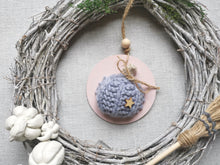 Load image into Gallery viewer, Hanging Pumpkin decoration - Greys
