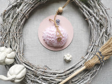 Load image into Gallery viewer, Hanging Pumpkin decoration - Pinks

