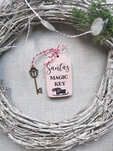 Load image into Gallery viewer, Santas Magic Key with personalised wooden tag
