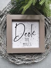 Load image into Gallery viewer, Canvas framed Sign - Deck the Halls
