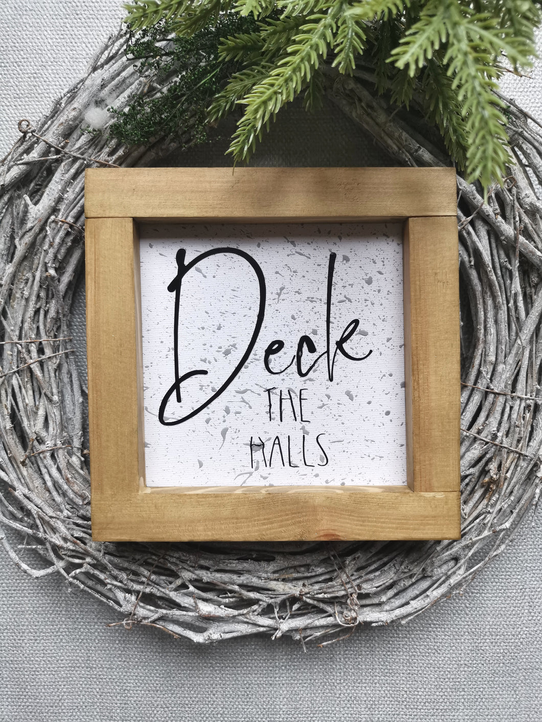 Canvas framed Sign - Deck the Halls