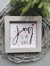 Load image into Gallery viewer, Canvas framed Sign - Joy to the World
