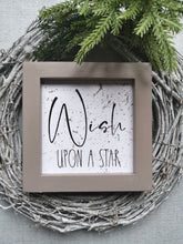 Load image into Gallery viewer, Canvas framed Sign - Wish upon a Star
