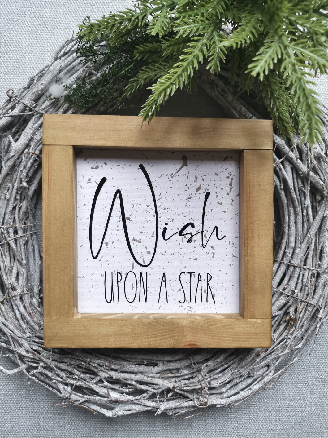 Canvas framed Sign - Wish upon a Star