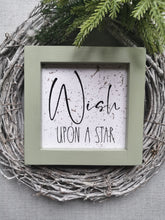 Load image into Gallery viewer, Canvas framed Sign - Wish upon a Star
