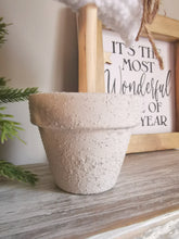 Load image into Gallery viewer, White Knitted Tree in Painted Terracotta pots
