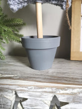 Load image into Gallery viewer, Grey Knitted Tree in Painted Terracotta pots
