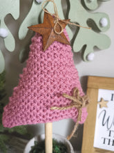 Load image into Gallery viewer, Pink Knitted Tree in Painted Terracotta pots
