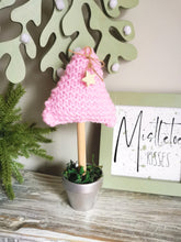 Load image into Gallery viewer, Pink Knitted Tree in Painted Terracotta pots
