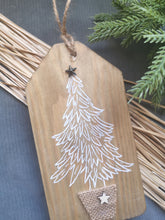 Load image into Gallery viewer, Large Chunky Wooden Christmas Tag
