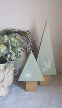 Load image into Gallery viewer, Pair of Wooden Christmas Trees
