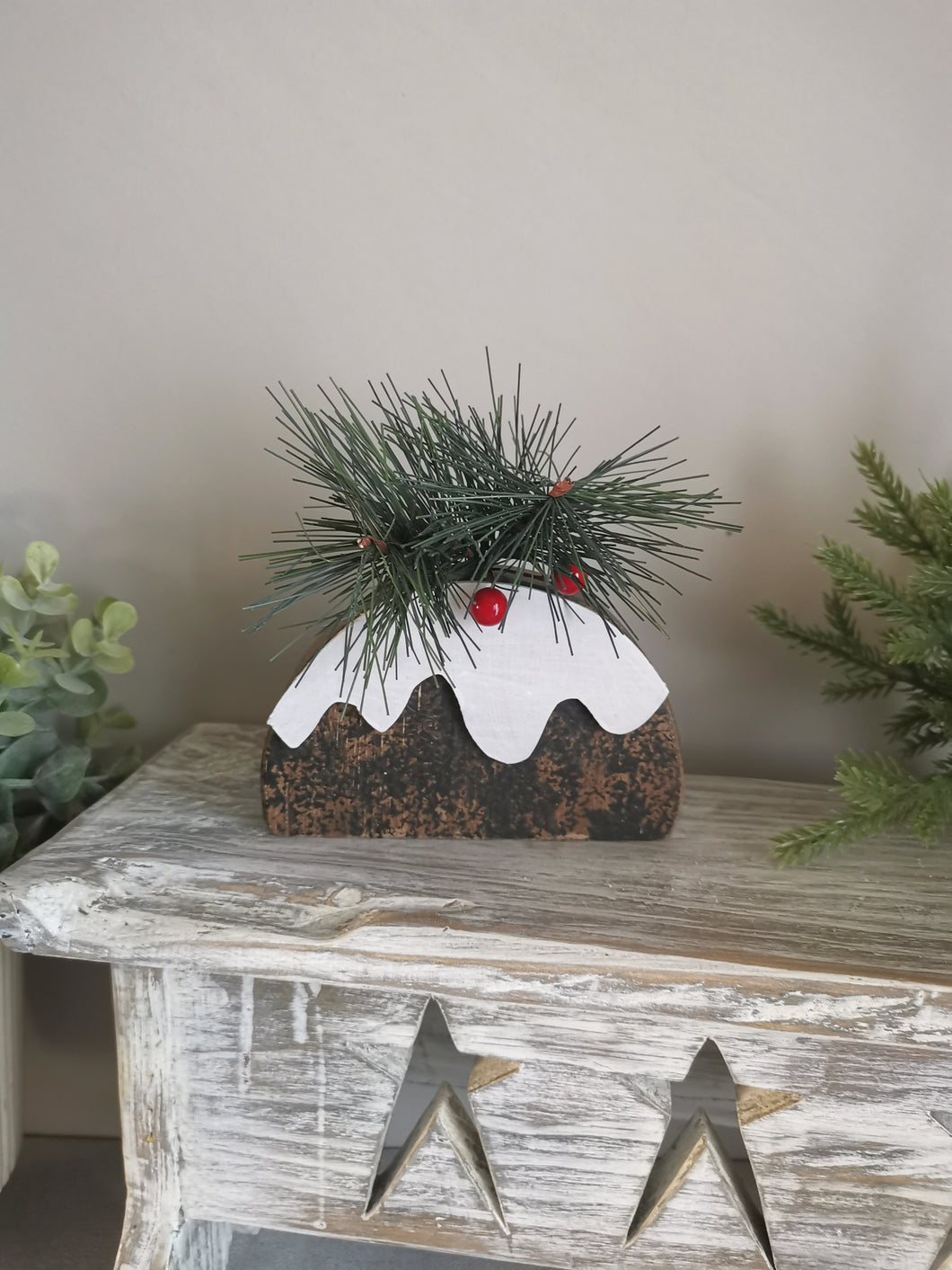 Wooden Christmas Pudding