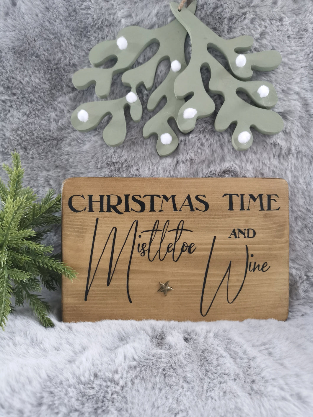 Christmas Time Wooden Sign