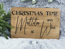 Load image into Gallery viewer, Christmas Time Wooden Sign
