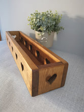 Load image into Gallery viewer, Double sided chunky wooden heart crate
